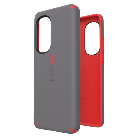 Speck Presidio Impact Hero Case For Motorola Moto Edge 2022, Moody Grey And Turbo Red 150209-9228